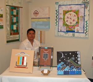 Brian Vallo and his paintings